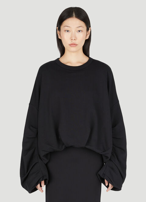 Dries Van Noten Draped Sweatshirt Brown dvn0253007