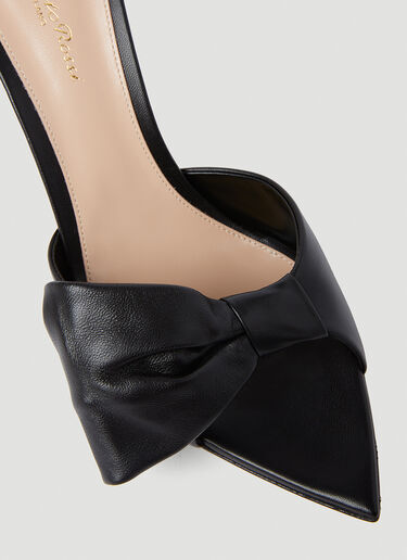 Gianvito Rossi 리본 하이힐 뮬 블랙 gia0253006