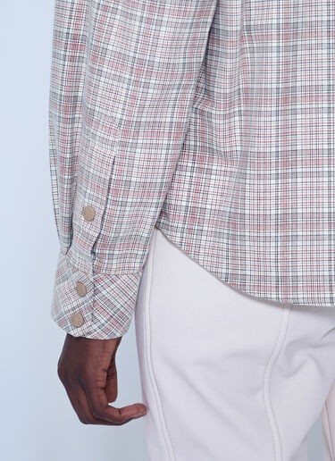 LN-CC® - Moncler Grenoble: Checked Button-Up Shirt - Beige Moncler Grenoble Checked Button-Up Shirt Beige mog0265009