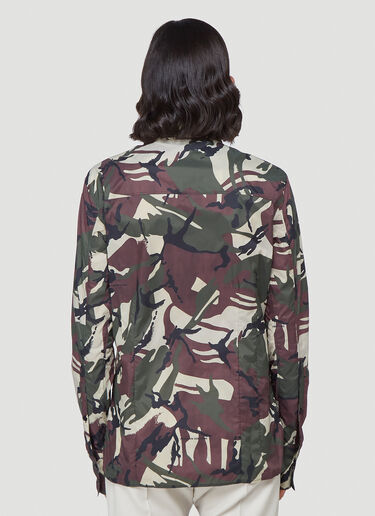 Kwaidan Editions Camouflage-Print Shirt Green kwe0240007