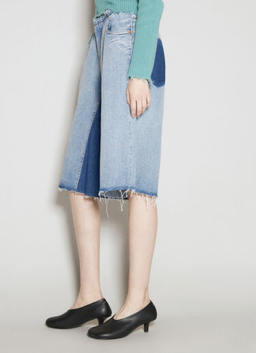 MM6 Maison Margiela 데님 조절끈 버뮤다 쇼츠 블루 mmm0255013