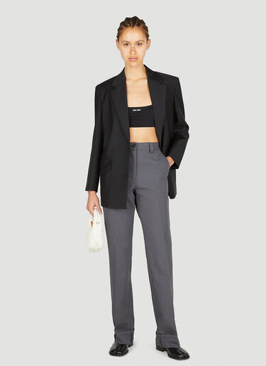 Miu Miu Classic Suiting Pants Grey miu0252008