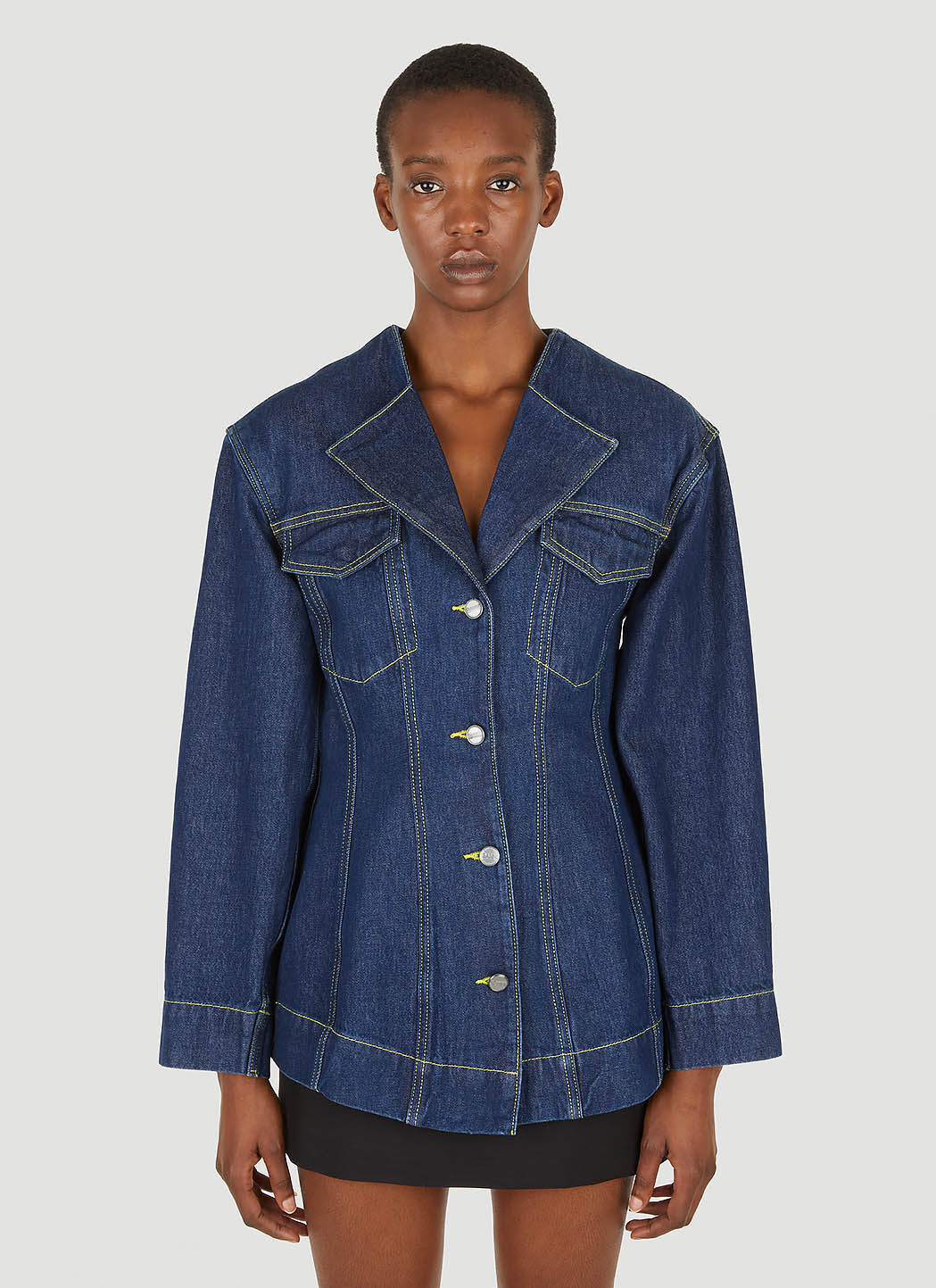 GANNI Denim Blazer in Denim LN CC