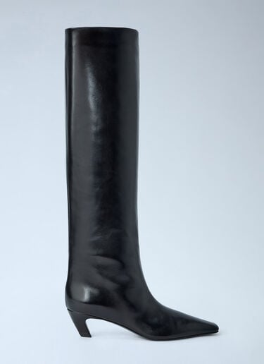 Khaite Davis Knee-High Boots Black kha0265034
