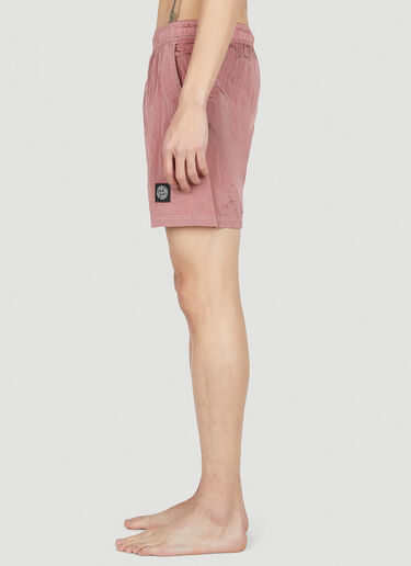 Stone Island Compass Patch Swim Shorts Pink sto0152045