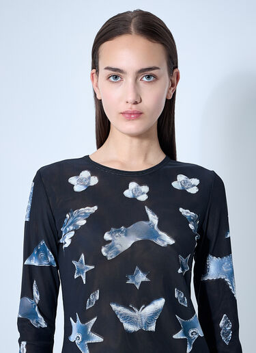 Chopova Lowena Workshop Mesh Top Black cho0360004