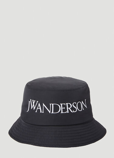 JW Anderson 徽标渔夫帽 黑色 jwa0354001