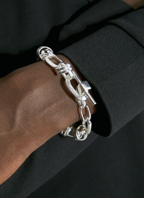Saint Laurent Deco Chain Bracelet Black sla0154028