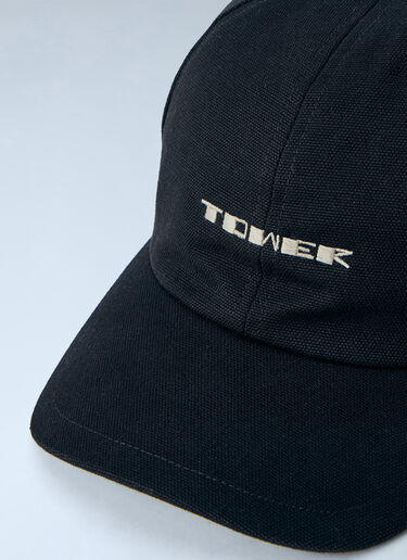 LN-CC® - Rick Owens DRKSHDW: Embroidered Logo Cap - Black Rick Owens DRKSHDW Embroidered Logo Cap Black drk0166024