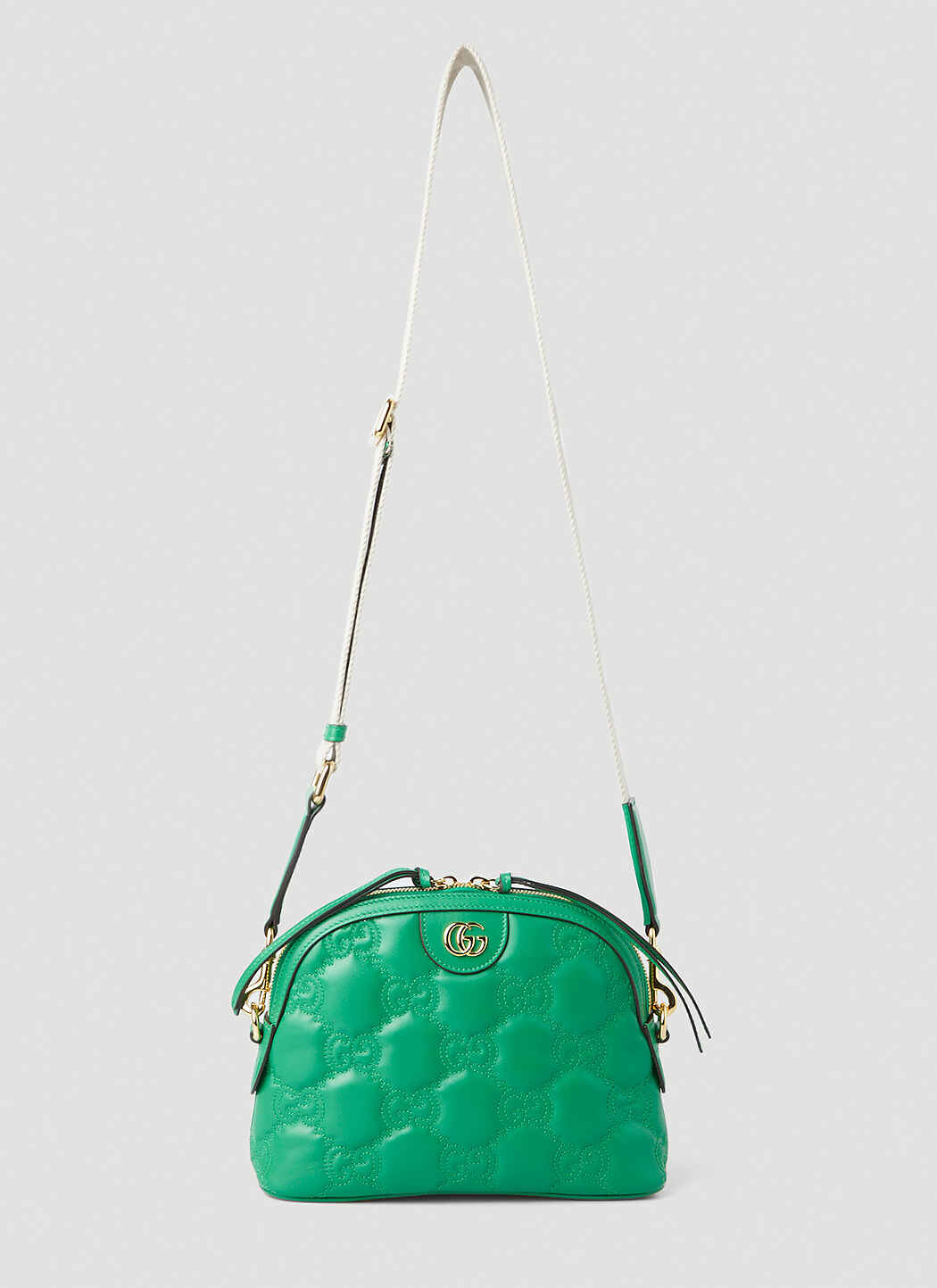 Gucci GG Matelass Dome Shoulder Bag in Green LN CC