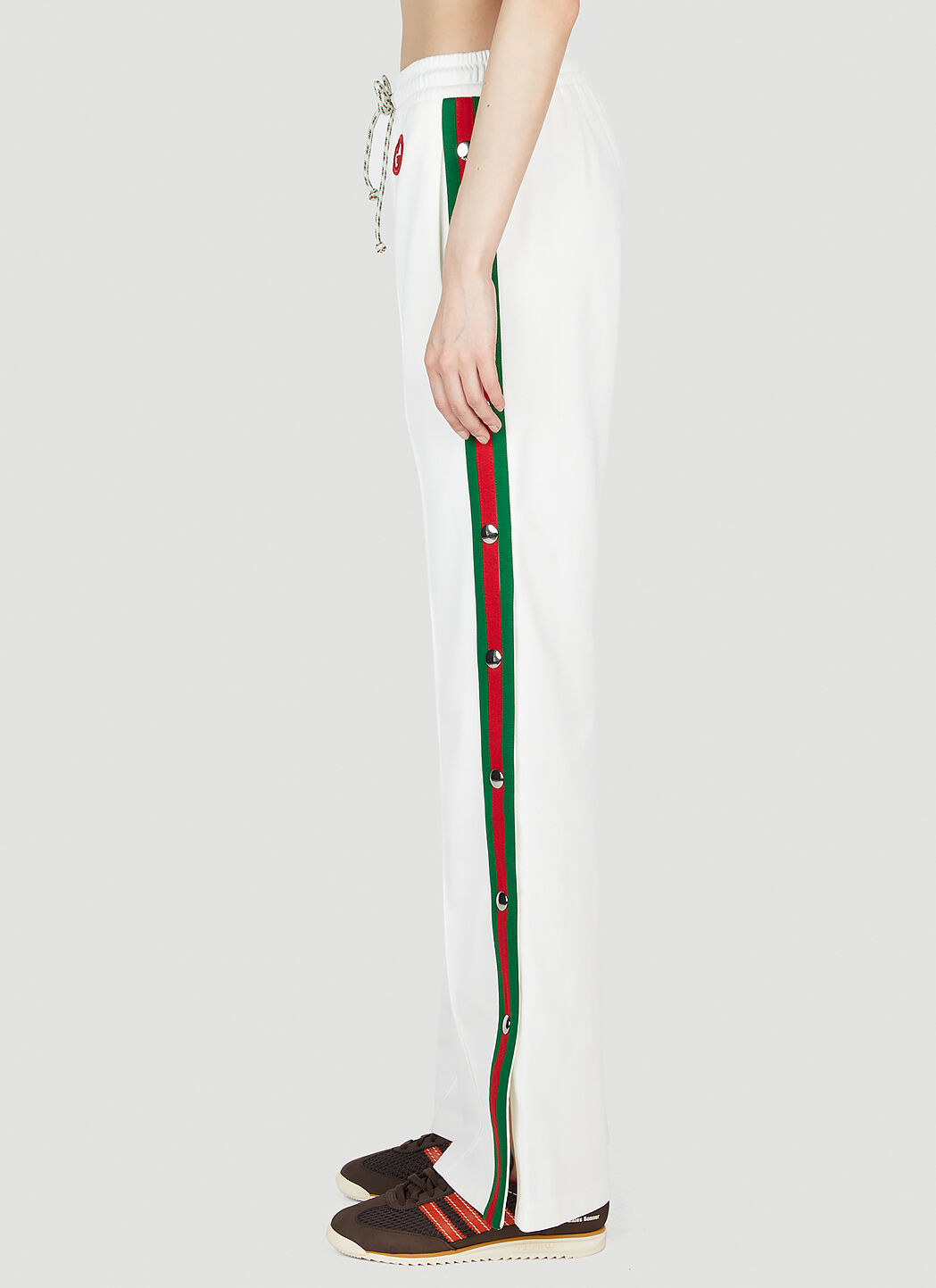 Gucci Women s Striped Track Pants in White LN CC