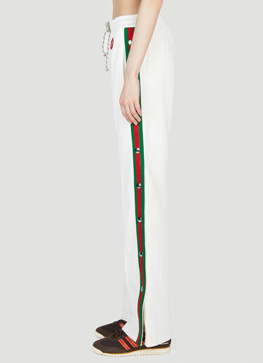 Gucci 스트라이프 트랙 팬츠 화이트 guc0253003