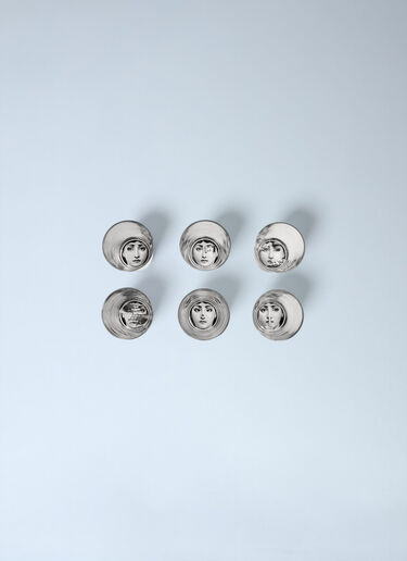 Fornasetti Set of Six Tema e Variazioni Glasses Clear wps0691873