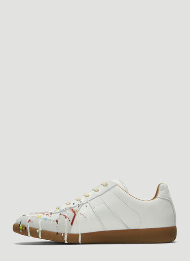 Replica Paint Drop Sneakers Maison Margiela Replica Paint Drop Sneakers White mla0137017