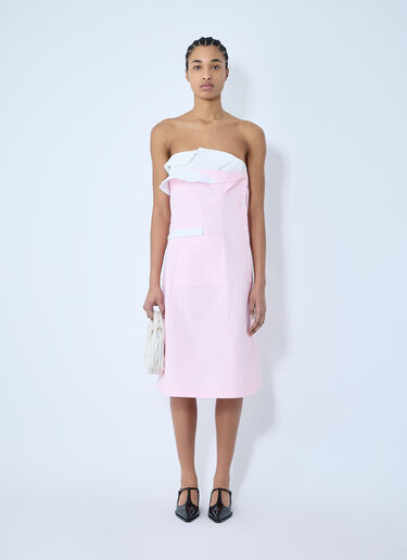 Miu Miu Poplin Dress Cream miu0260041