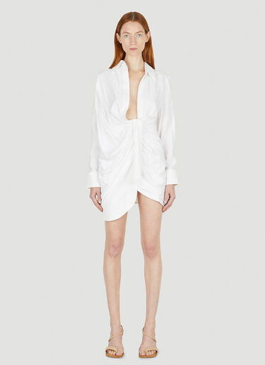 Jacquemus La Robe Bahia Mini Dress White jac0248014