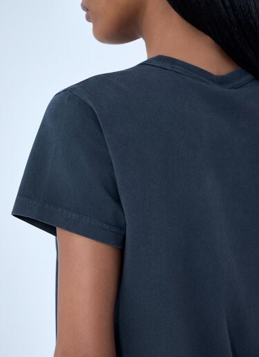 Alexander Wang Logo Motif Crewneck T-Shirt Dark Grey awg0263025