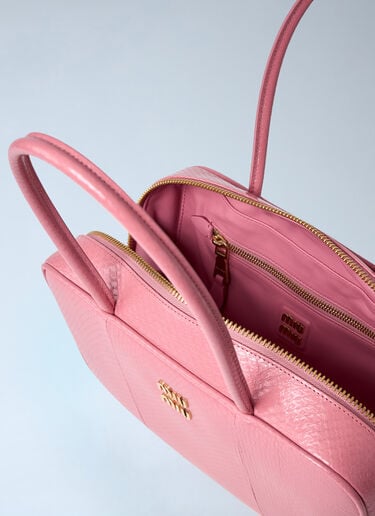 Miu Miu Beau Leather Handbag Pink miu0262122