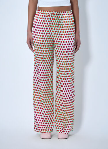 Dries Van Noten Wide-Leg Patterned Trousers Red dvn0264009