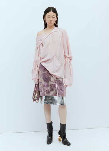 スパンコール付きベロア製クラッチ Dries Van Noten スパンコール付きベロア製クラッチ ピンク dvn0254056