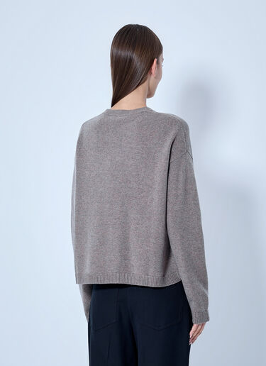 LN-CC® - Max Mara: Button Placket Knit Sweater - Beige Max Mara Button Placket Knit Sweater Beige max0266125