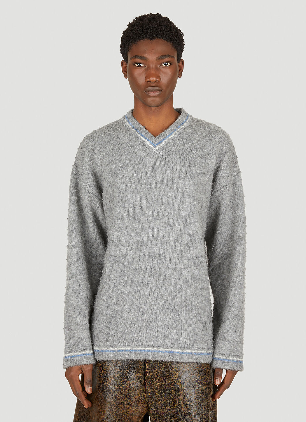 ERL Washed Sweater in Grey LN CC