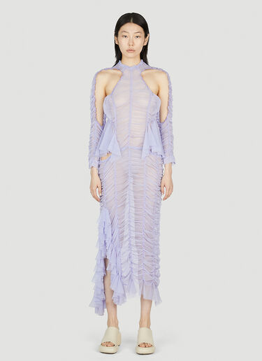 Ruched Cut Out Dress Ester Manas Ruched Cut Out Dress Purple est0252004