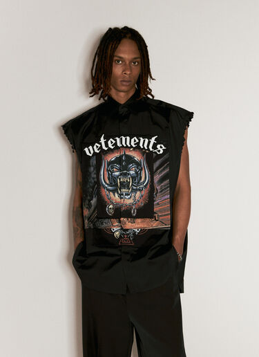 VETEMENTS Motorhead Shirt Black vet0156002