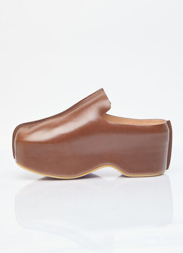 JW Anderson Platform Clog Shoe Brown jwa0255001