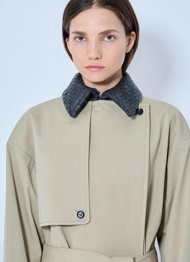 LN-CC® - Bottega Veneta: Light Cotton Trench Coat - Beige Bottega Veneta Light Cotton Trench Coat Beige bov0265064