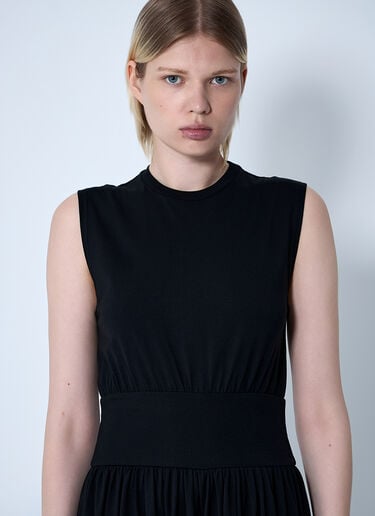 TOTEME Sleeveless Cotton Tee Dress Black tot0261011