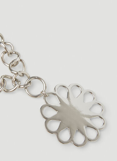 Chopova Lowena Flower Charm Necklace Silver cho0251009