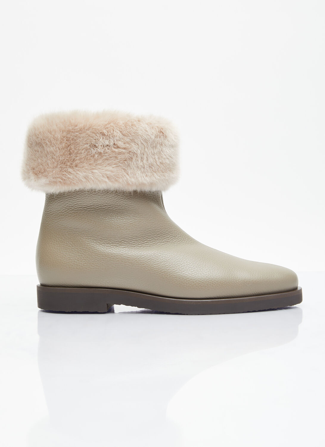 Shop Totême The Off-duty Boots In Grey