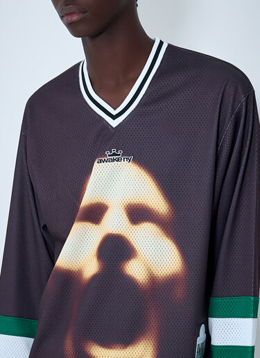 Logo Motif Jersey Top Awake NY Logo Motif Jersey Top Brown awa0162008