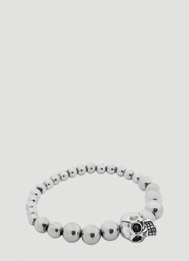Alexander McQueen Skull Ball Bracelet Silver amq0142023