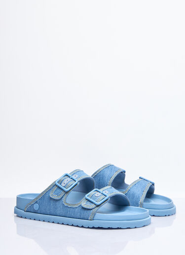Birkenstock 1774 Arizona Stone Washed Denim Sandals Blue brs0158001