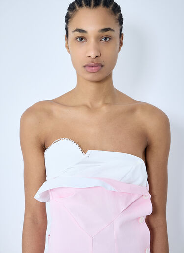 Miu Miu Poplin Dress Cream miu0260041