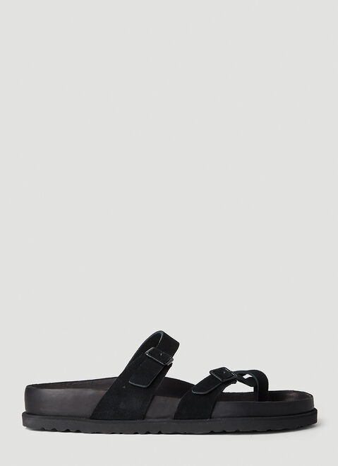 Balenciaga Mayari Suede Sandals Blue bal0153039