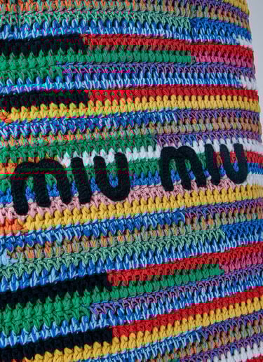 Crochet Tote Bag Miu Miu Crochet Tote Bag Multicolor miu0264022