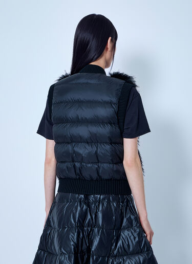 LN-CC® - Moncler: Wool Down Gilet - Black Moncler Wool Down Gilet Black mon0266015
