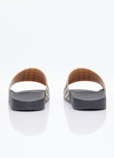 Burberry Vintage Check Print Slides Beige bur0151073