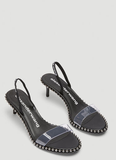 Alexander Wang Nova Low Heeled Sandals Black awg0243030