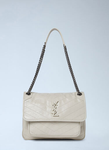 Saint Laurent 니키 미디엄 숄더 백 화이트 sla0249175