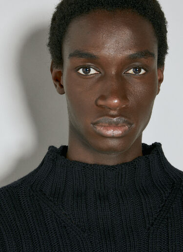 Ann Demeulemeester Warr Rib Sweater Black ann0154010