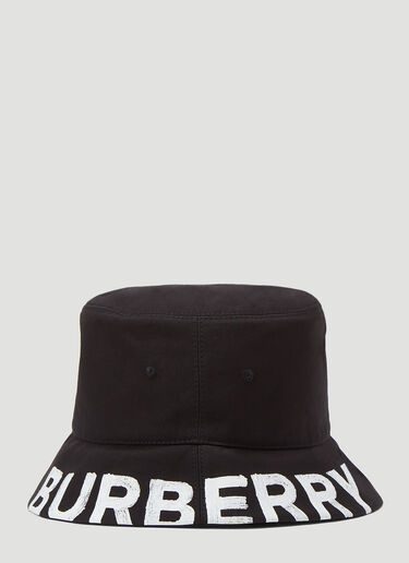 Burberry Reversible Logo-Print Bucket Hat Black bur0243025