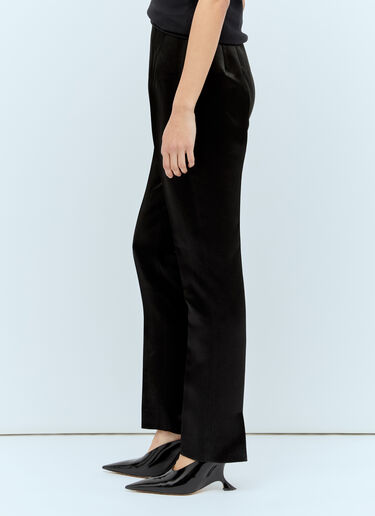 Sportmax Satin Tailored Pants Black spx0256022