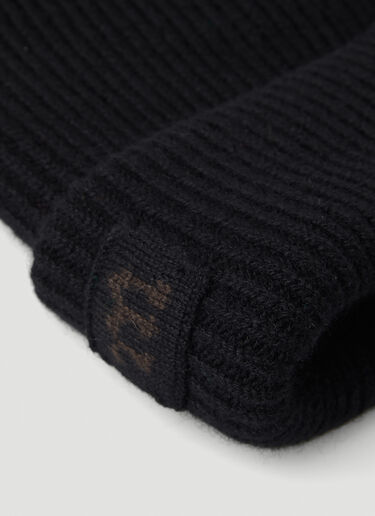 META CAMPANIA COLLECTIVE Kurt Cashmere Beanie Hat Black mtc0148022