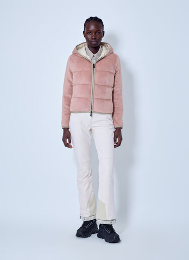 LN-CC® - Moncler Grenoble: Polartec® Padded Zip-Up Hoodie - Pink Moncler Grenoble Polartec® Padded Zip-Up Hoodie Pink mog0265020