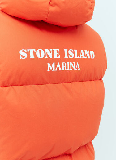 Real Down Vest Jacket Stone Island Real Down Vest Jacket Orange sto0154007