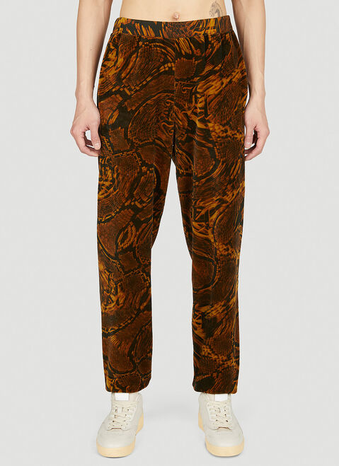 Aries Psysnake Unisex Track Pants White ari0254007